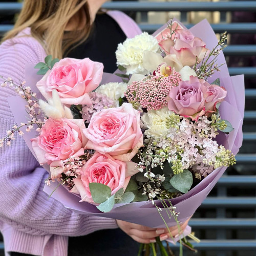 Букет «Розовая пташка»