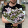 Mysterious fragrant bouquet of lilacs and helleborus «Secret of the Moon»