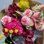 Яскравий букет з гортензією «Прогулянка восени»