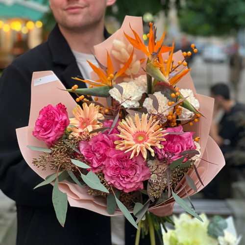 Букет «Малиново-сладкий»