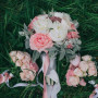 Wedding bouquet of peonies - Lush peony