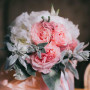 Wedding bouquet of peonies - Lush peony