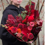 Палкий осінній букет «Гранатова любов»