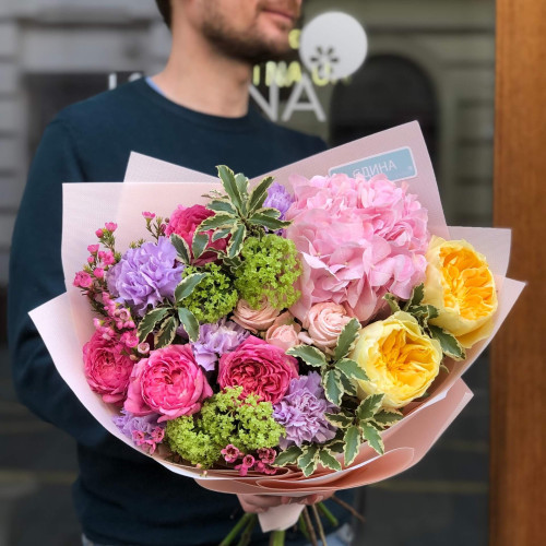 Світлий кольоровий букет «Весняний парк»