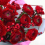 Букет из красных ранункулюсов «Покоритель сердец»