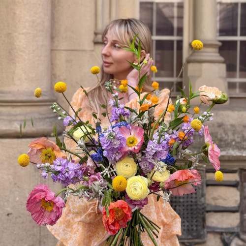 Світлий пастельний витончений букет «Весняні акварелі»