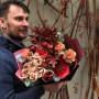 Цікавий осінній букет «Бронзова нотка»