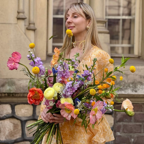 Світлий пастельний витончений букет «Весняні акварелі»