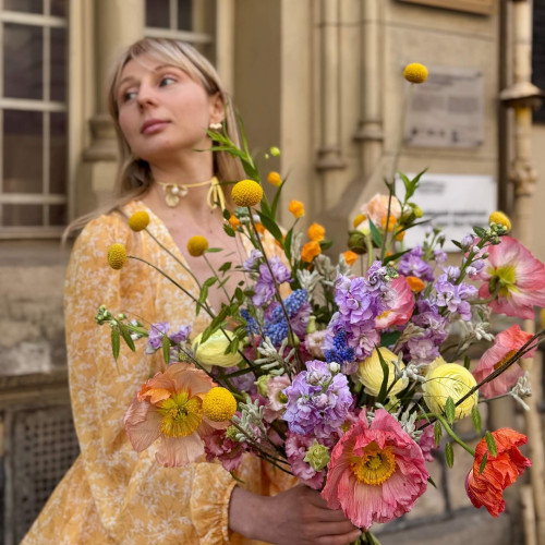 Світлий пастельний витончений букет «Весняні акварелі»