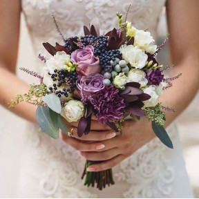 Букет нареченої Весільний фіолет