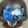 Snowy bouquet in blue shades «Winter Night»