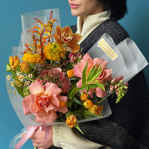 Букет «Помаранчева кава»