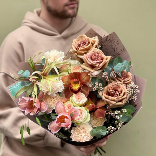 Букет «Карамельный капучино»