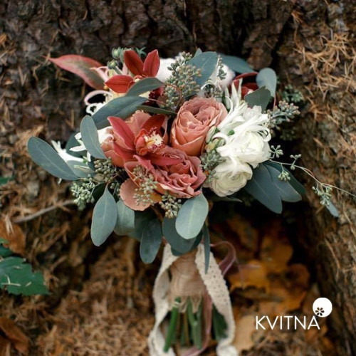 Осінній весільний букет