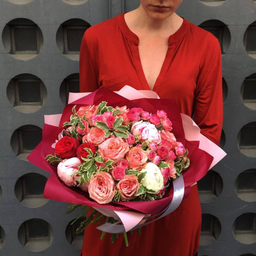 Букет з вогником