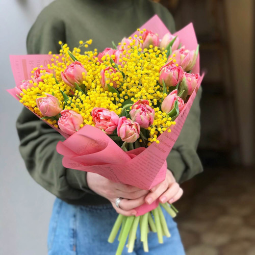 Тюльпан-Мімоза «Карамелька»