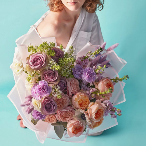 Bouquet «Flowers in bed»