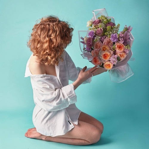 Bouquet «Flowers in bed»