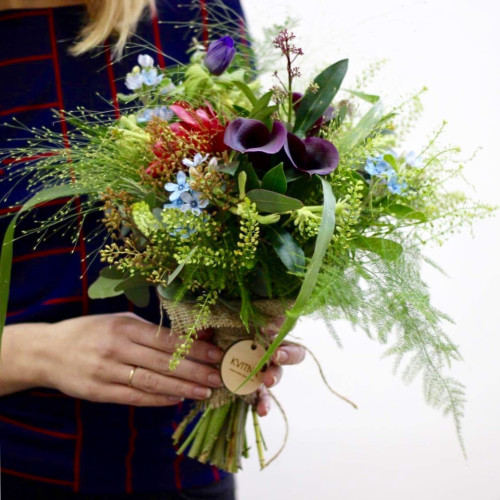 Bouquet with raisins