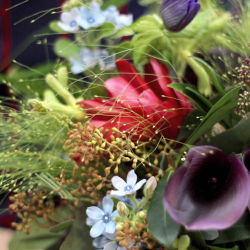 Bouquet with raisins
