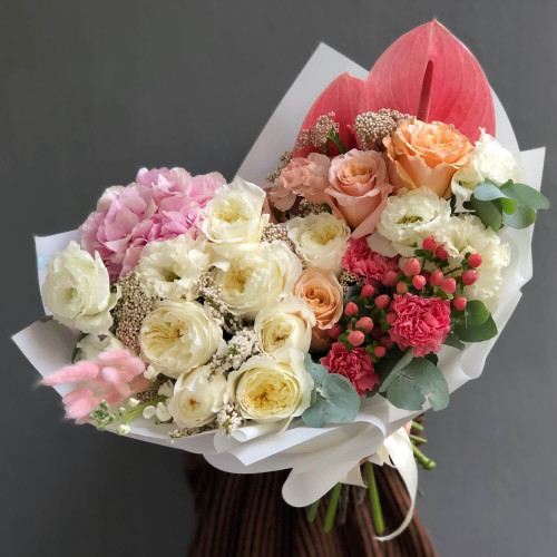 Букет «Крем де пеш»