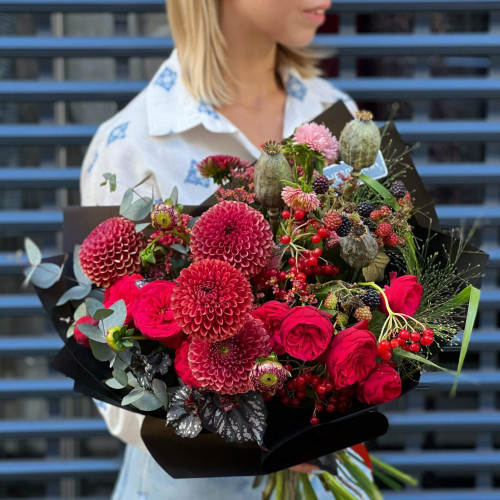 Букет «Червоне сухе»