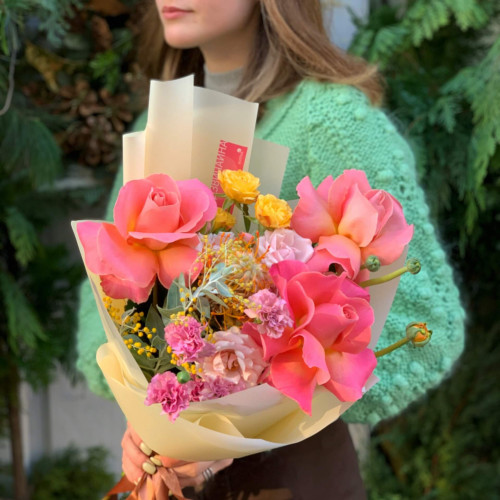 Букет «Цветная пастель»