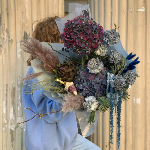 Букет «Синій іній»