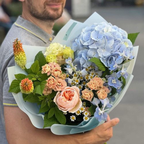 Букет «Персиковий туман»