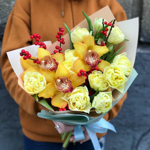 Букет «Зимнее солнце»