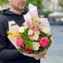 Bright bouquet with peonies «Sweet present»