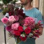 Яскравий малиновий букет «Твоє натхнення»