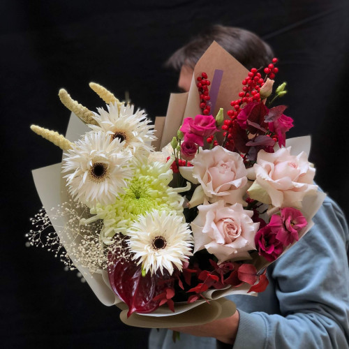 Букет «Шоколад з журавлиною»