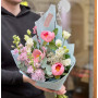 Ніжний букет з півоніями «Весняна поезія»