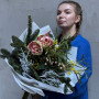 Милый зимний букет «Январское солнышко»