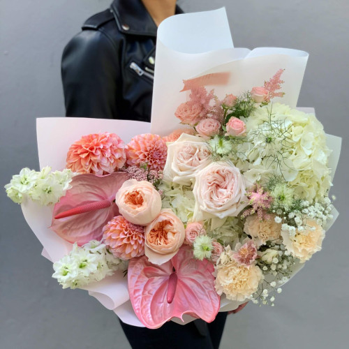 Bouquet «Ice cream with peaches»