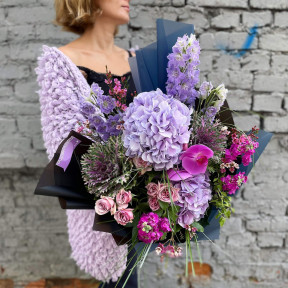 Букет «Оттенки лазури»