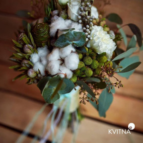 Весільний букет з екзотикою