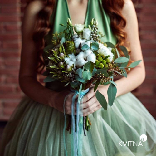Весільний букет з екзотикою
