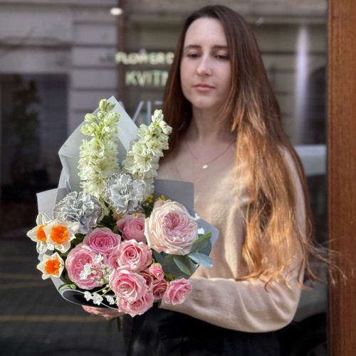 Ніжний ароматний букет «Замріяний ранок»