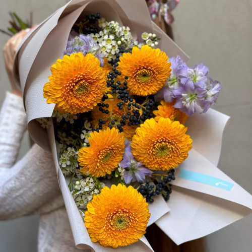 Яскравий життєрадісний букет «Сонячні дні»