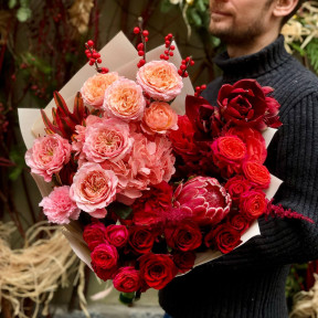 Яскравий зігріваючий букет «Затишне полум'я»