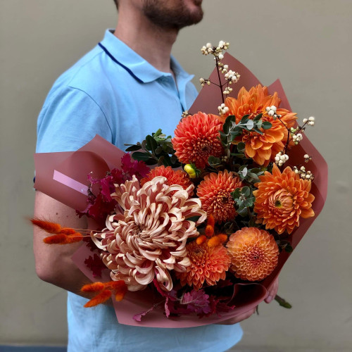 Букет «Помаранчева осінь»