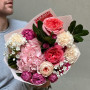Romantic bouquet with peony roses «Sweet Memory»