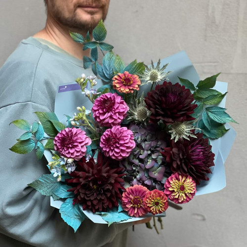 Bouquet in deep shades «Plum Inspiration»