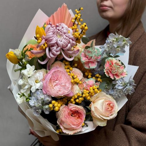 Яскравий життєрадісний букет «Мелодія самби»