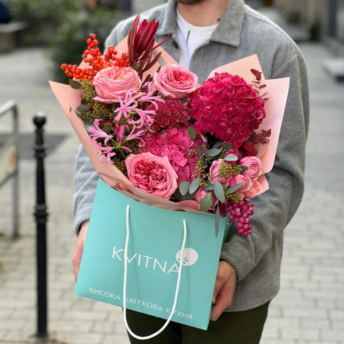 Букет «Полум'яна зустріч»