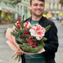 Уютный зимний букет «Ощущение праздника!»