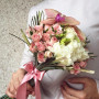 Bouquet compliment with phalaenopsis in bergrace