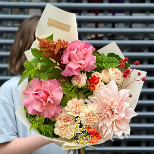 Букет «Мідні кучеряшки»